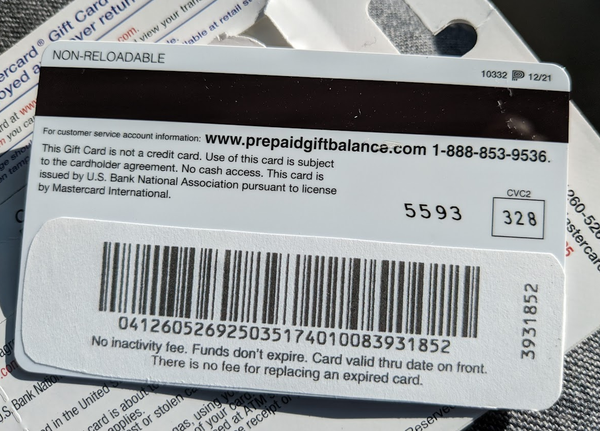 A Cautionary Tale: The Visa Gift Card Scam